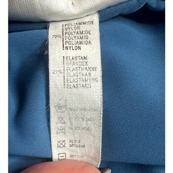 La Perla Blue Cover Up Asymmetrical Waist Short Skirt Women 46 US 10 Runs Small - Picture 5 of 6